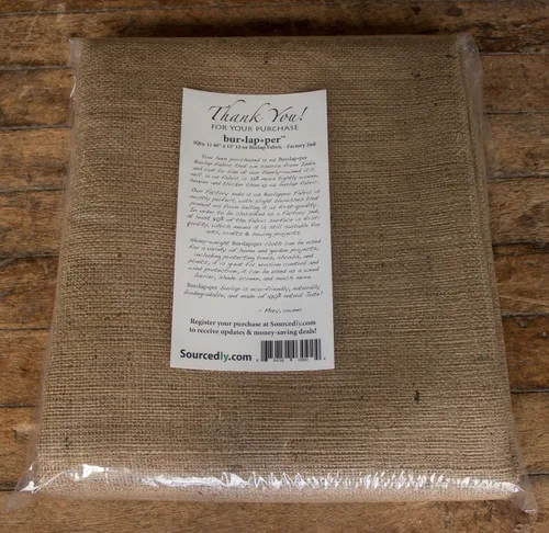 Vista 3 de Burlapper Hoja de tela de arpillera de yute de 12 onzas, 40 "x 5 yardas, 2ª fábrica