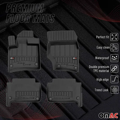 Vista 2 de OMAC Alfombrillas prémium para Audi Q7 2007-2015, resistentes para todo tipo de clima, 4