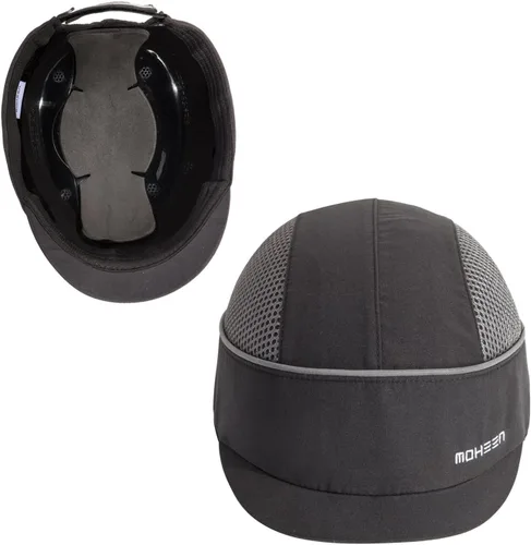 Vista 16 de MOHEEN Gorra de seguridad estilo gorra de béisbol con rayas reflectantes, ligera y transpirable, gorra de protección para la cabeza