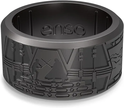 Vista 2 de Enso Rings Anillos de silicona de marquesina de Star Wars, colección de anillos anchos, diseño cómodo y flexible