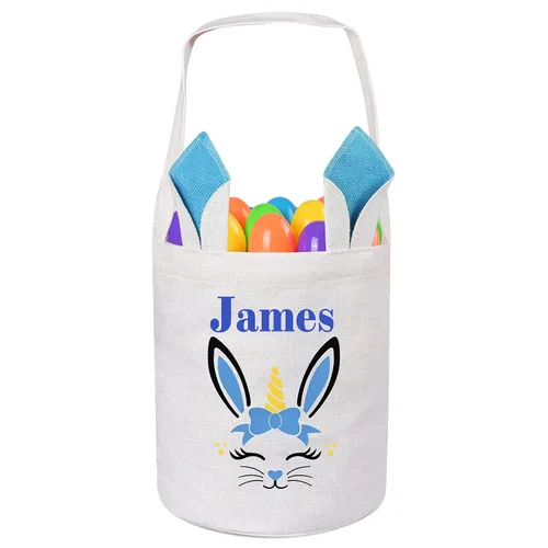 Vista 23 de Jocidea - Cesta de Pascua personalizada, cestas de Pascua personalizadas, regalos de Pascua personalizados, cesta de Pascua para niños y niños