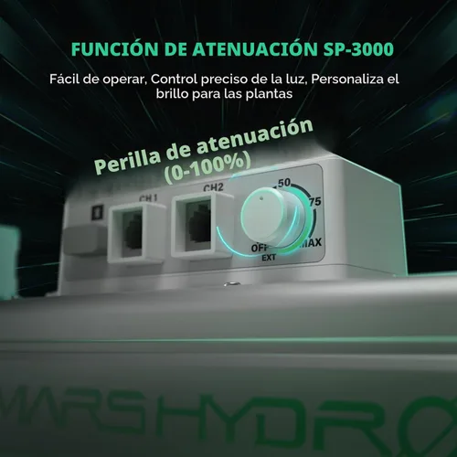 Vista 2 de MARS HYDRO SP3000 - Luces de cultivo de 2 x 4 para plantas de interior, luces de invernadero, espectro completo, regulable, control remoto