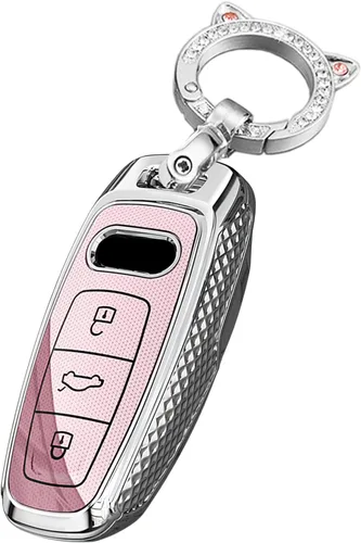 Vista 13 de SANRILY Funda para llave Audi 2022, Negro (a)