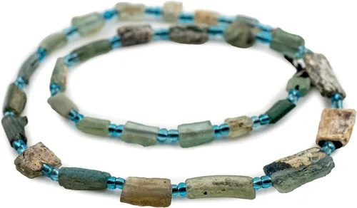 Vista 6 de Abalorios de cristal romanos de agua, vidrio genuino encontrado en Afganistán, Cuentas de vidrio mate para la fabricación de joyas, The Bead Chest
