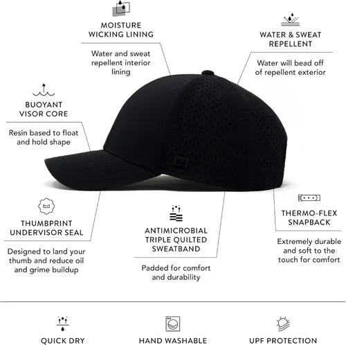 Vista 2 de melin A-Game Hydro, gorra de béisbol resistente al agua para hombres y mujeres