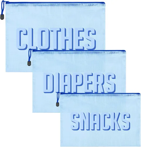 Vista 15 de 3 piezas Bolsas Organizadoras de Hospital para Trabajo de Parto y Parto, Organizador de Bolsa de Pañales Esenciales de Maternidad para Viajes