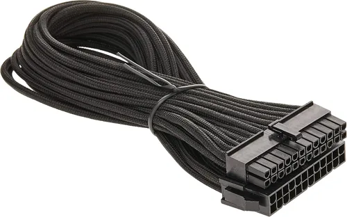 Vista 4 de Silverstone Tek Extensión de cable de alimentación con manga y 1 conector de 8 pines a PCI-E 8 Pines (PP07-PCIW), Negro