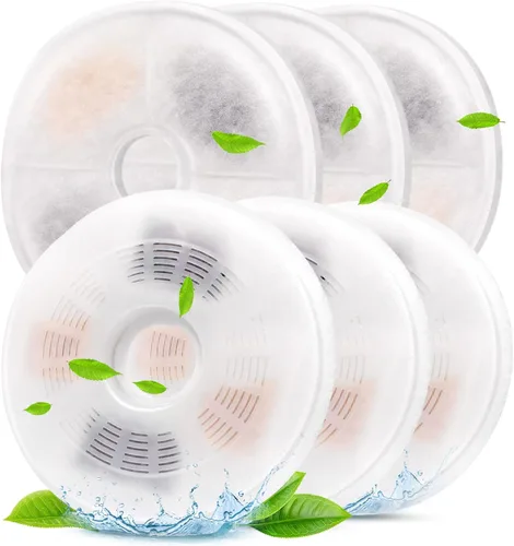 Vista 7 de Petilog - Paquete de 3/6/9 filtros de fuente de agua para gatos compatibles con fuentes Catit, repuesto de filtro de fuente de carbono y resina