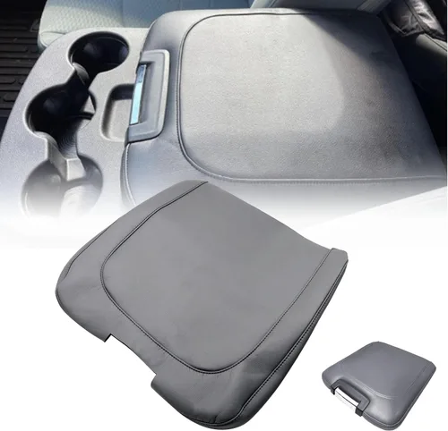 Vista 9 de SecosAutoparts Tapa de Consola Central Reposabrazos Asiento Plegable Cubierta de Cuero Negro Compatible con Dodge Ram 1500 2500 2013 2014 2015 2016