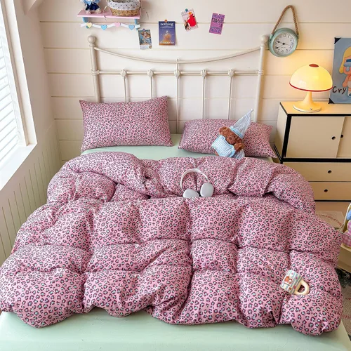 Vista 15 de mixinni Juego de funda de edredón de algodón floral para niñas y adolescentes, con lazos de cremallera, fácil cuidado, ultra suave y transpirable 00