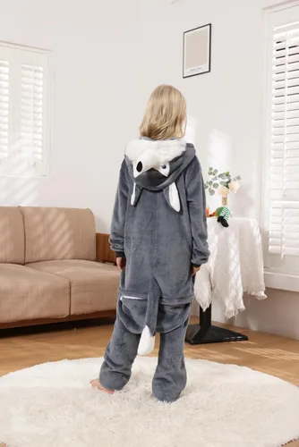 Vista 5 de Petrella Animal Kids Onesie Cute One Piece Pajamas Halloween Costume Chrismas Cosplay Sleepwear Unisex for Boys & Girls