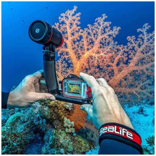Vista 9 de SeaLife ReefMaster RM-4K Cámara de acción subacuática con video 4K e imágenes fijas de 14 mp, modos de escena subacuática, lente gran angular