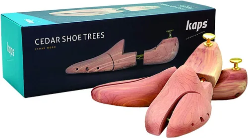 Vista 2 de Kaps Hand-Made 100% Cedar Wood Shoe Trees, Aromatic Refreshing Moisture Absorption, Wood From US, For Men And Women Boots