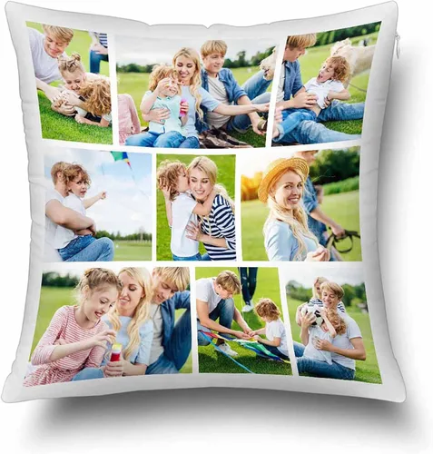 Vista 25 de Funda de almohada con foto personalizada, regalos para la familia, fotos personalizadas, fundas de almohada decorativas personalizadas, regalos