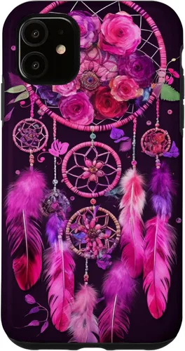 Vista 8 de Feather and Flower Dream Catcher Designed Case for iPhone 17