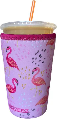 Vista 11 de Funda Koverz para café helado, funda aislante de neopreno para taza, se ajusta a una taza de café de 32 Oz., lavable y reutilizable, accesorios