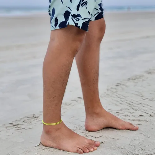 Vista 13 de Tobillera de cordón para hombres, mujeres, adolescentes y adultos, unisex, pulsera de tobillo para surfistas, playa, tobilleras, impermeables