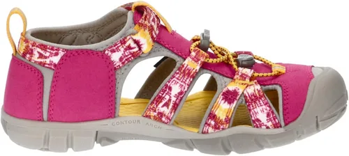 Vista 8 de KEEN Sandalia unisex Seacamp 2 CNX con punta cerrada para niños, MultiKeen Yellow, 6 Big Kid