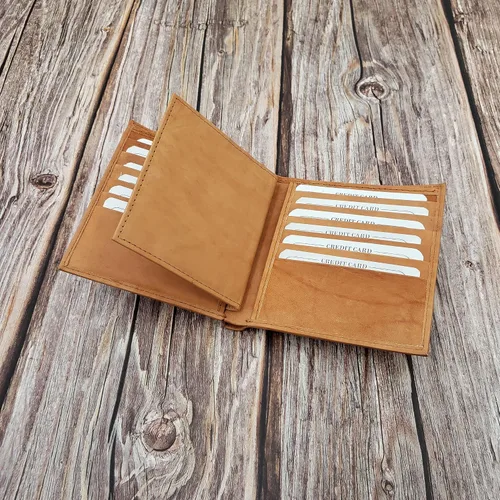 Vista 7 de AG Wallets - Cartera de piel de vaca auténtica para hombre, billetera, talla única