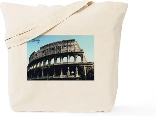 Vista 25 de CafePress Positano, Italia Tote Bag Bolsa de compras de lona beige reutilizable, Caqui, S