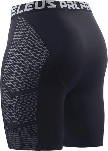 Vista 7 de NELEUS Paquete de 3 pantalones cortos de compresión para hombre