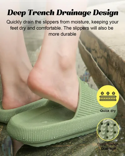 Vista 4 de Sandalias Cloud para mujeres y hombres, pantuflas de casa para mujeres y hombres, pantuflas de casa para hombre