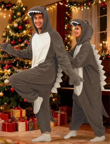 Vista 3 de vavalad Adult Costume Onesie Pajamas Cosplay Funny Halloween Christmas Women men