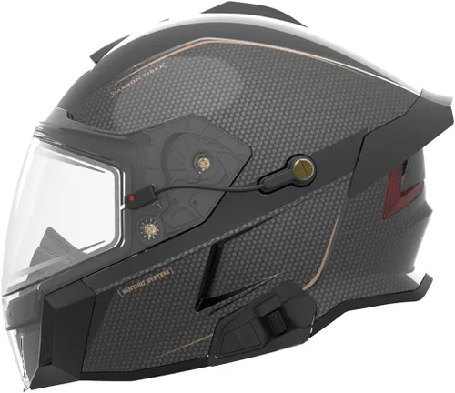 Vista 2 de 509 Casco para moto de nieve Delta V Carbon Commander