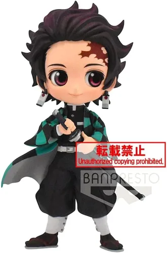 Vista 3 de BanPresto Demon Slayer Tanjiro Kamado Q posket Figura ver.1