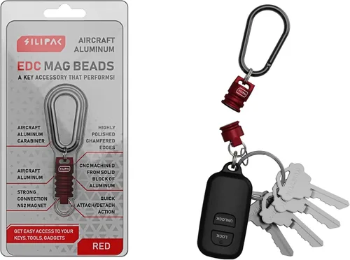 Vista 5 de Keychain Magnetic Connector EDC Mag Beads Secure Key Quick Release Carabiner Detachable Keys