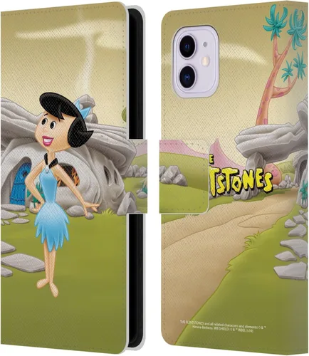 Vista 9 de Head Case Designs Funda de piel con licencia oficial de The Flintstones Bambam Rubble Characters compatible con Apple iPhone 11 Escombros Bambam