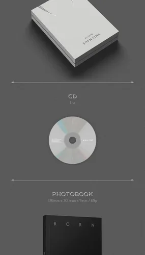 Vista 3 de BLACKPINK BORN PINK - 2º álbum de caja de álbum versión CD+Photobook+papel de letras de acordeón+tarjeta fotográfica grande+postal+película