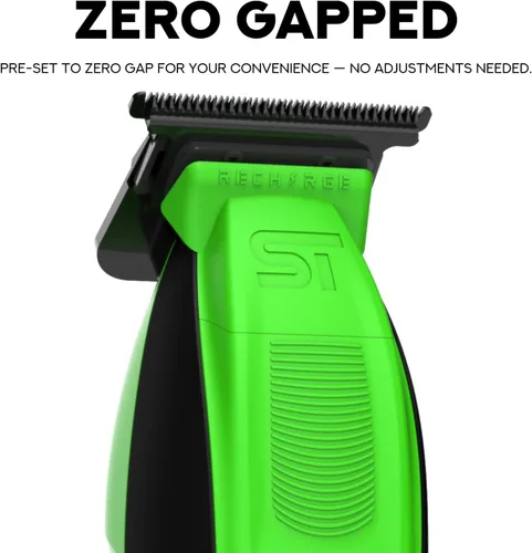 Vista 4 de Supreme Trimmer Recharge ST777 - Recortadora de peluquero profesional con 2 baterías extraíbles, motor de 8000 RPM, cuchillas DLC de espacio cero
