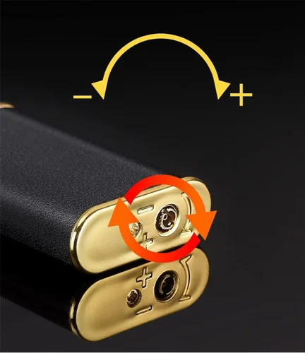 Vista 6 de Encendedor mágico de cocodrilo de doble llama, encendedor de doble arco recargable, encendedor de arco para exteriores, impermeable, resistente al