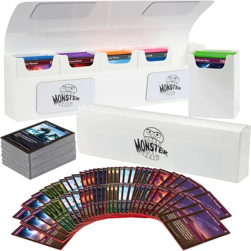 Vista 9 de The Hydra - Caja de 5 compartimentos remachados con cierre magnético – Funda para tarjeta de comercio con capacidad para cinco cubiertas – se adapta