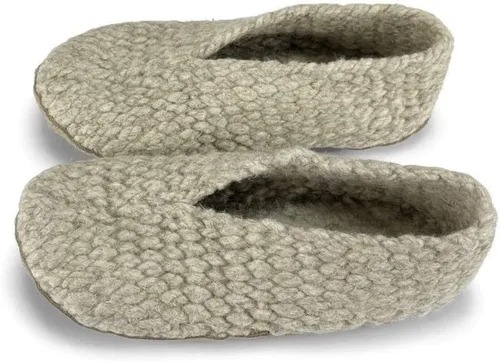 Vista 2 de Zapatillas de lana tejida