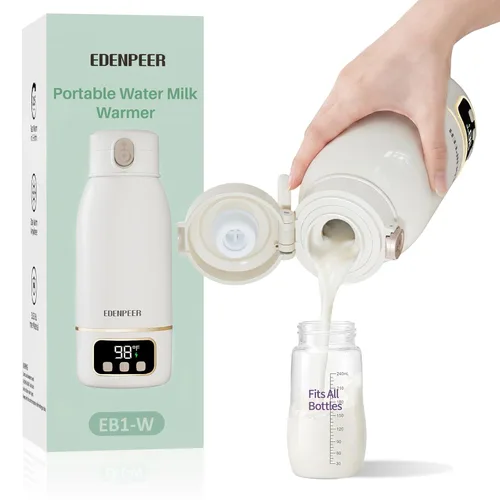 Vista 10 de Calentador de botellas portátil sobre la marcha, 17.6 onzas, 120 W, calentamiento uniforme más rápido, batería de larga duración de 17400 mAh