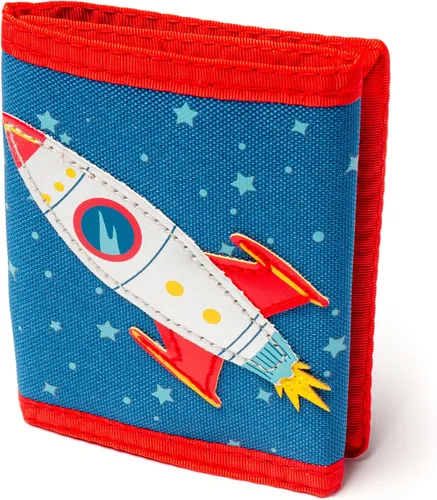 Vista 21 de Stephen Joseph, Billetera unisex para niños y niñas con diseños de apliques, cartera serigrafiada con bolsillo para monedas con cremallera, avión