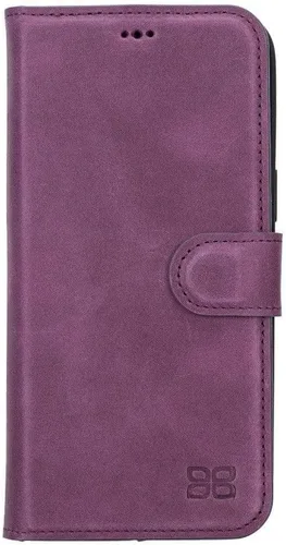 Vista 2 de BOULETTA Magsafe - Funda para iPhone 14 Pro - Funda magnética desmontable de cuero genuino con tarjetero RFID, 3 ranuras de 6.1 pulgadas