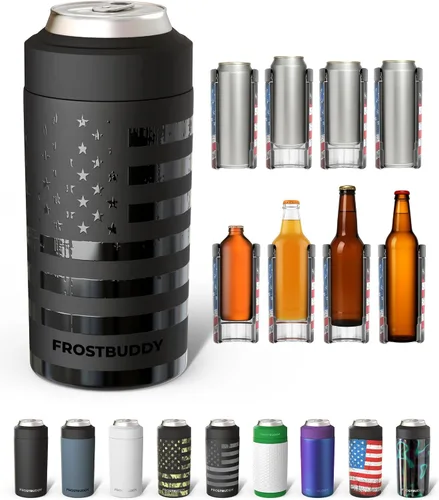 Vista 33 de Frost Buddy Enfriador de latas universal, aislante de latas de acero Blanco (Allwhite)