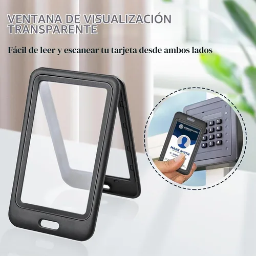 Vista 7 de Paquete de 3 soportes verticales para tarjetas de identificación