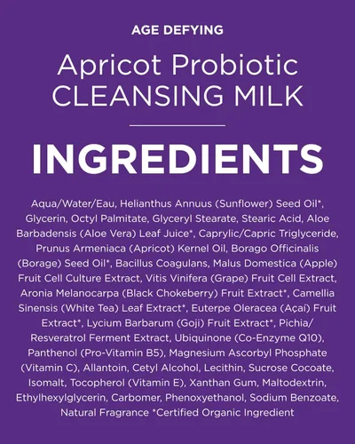 Vista 8 de Andalou Naturals - Leche limpiadora probiótica de chabacano, 6 onzas, paquete de de 1