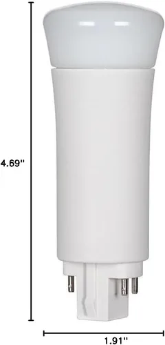 Vista 2 de Satco Bulbo, LED, 9W, forma PL, base G24q, 50K, temperatura de color de la bombilla: 5000K S29861-1 cada uno