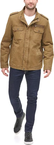 Vista 6 de Levis Chaqueta militar de algodón lavado grande y alto para hombre