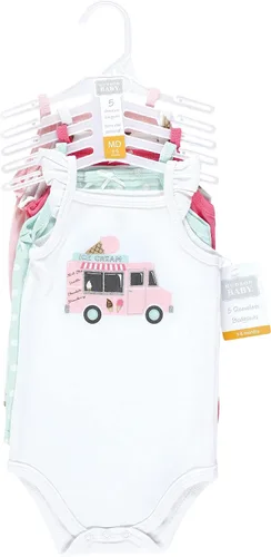 Vista 2 de Hudson Baby - Mamelucos unisex, sin mangas y de algodón, para bebé