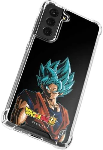 Vista 2 de Skinit Funda transparente compatible con Galaxy S22 Plus, diseño oficial de Dragon Ball Super Goku