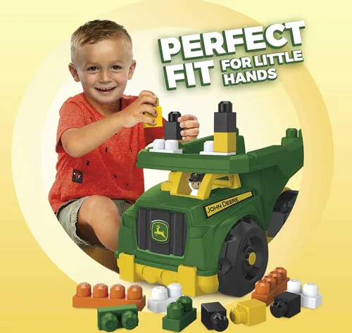 Vista 2 de MegaBloks John Deere Dump camión, verde