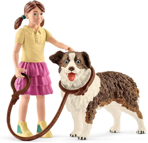 Vista 7 de Schleich Farm World - 5 juguetes de animales para perreras para niños con figura de perro y casa para perros, niños a partir de 3 años