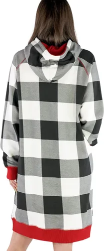 Vista 138 de Lazy One Sudadera con capucha de gran tamaño, ropa de dormir cómoda, vestido de suéter para mujer