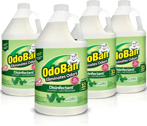 Vista 15 de OdoBan Desinfectante y eliminador de olores listo para usar, fabricado en los Estados Unidos, aroma cítrico, juego de 2, spray de 32 onzas